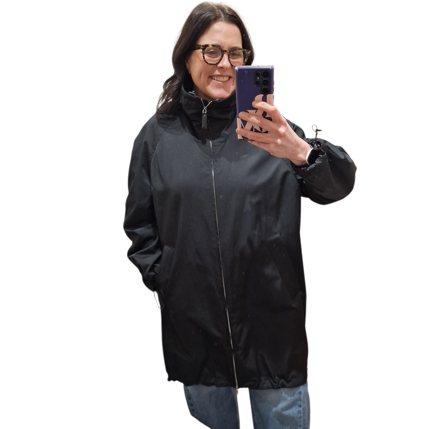 Marni Black Satin Parka UK 10/12