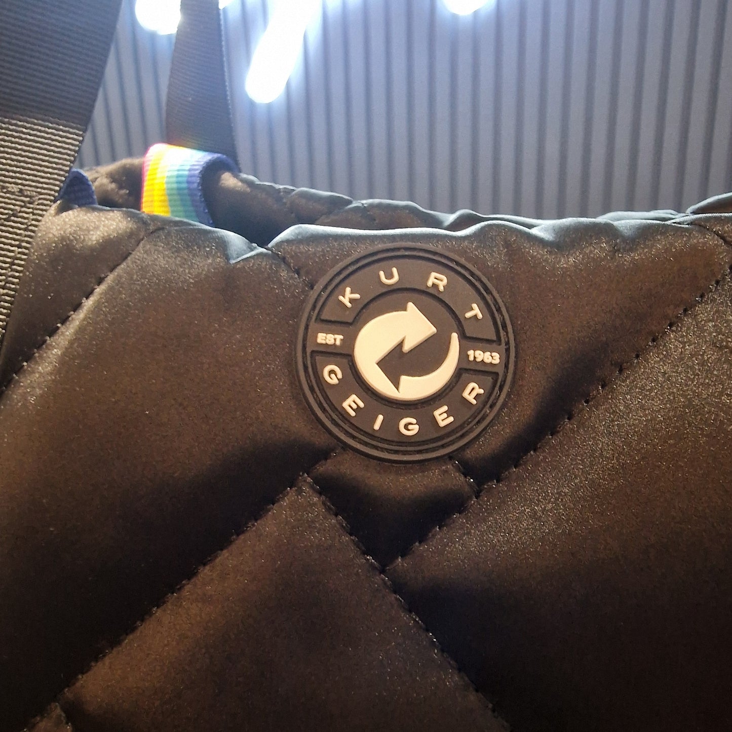 Kurt Geiger Black Quilted Bag