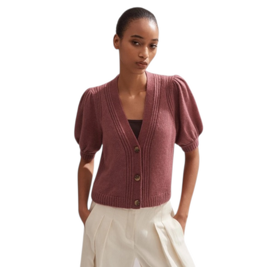 Me and Em Blush Cardigan, Cashmere and Silk Blend - S