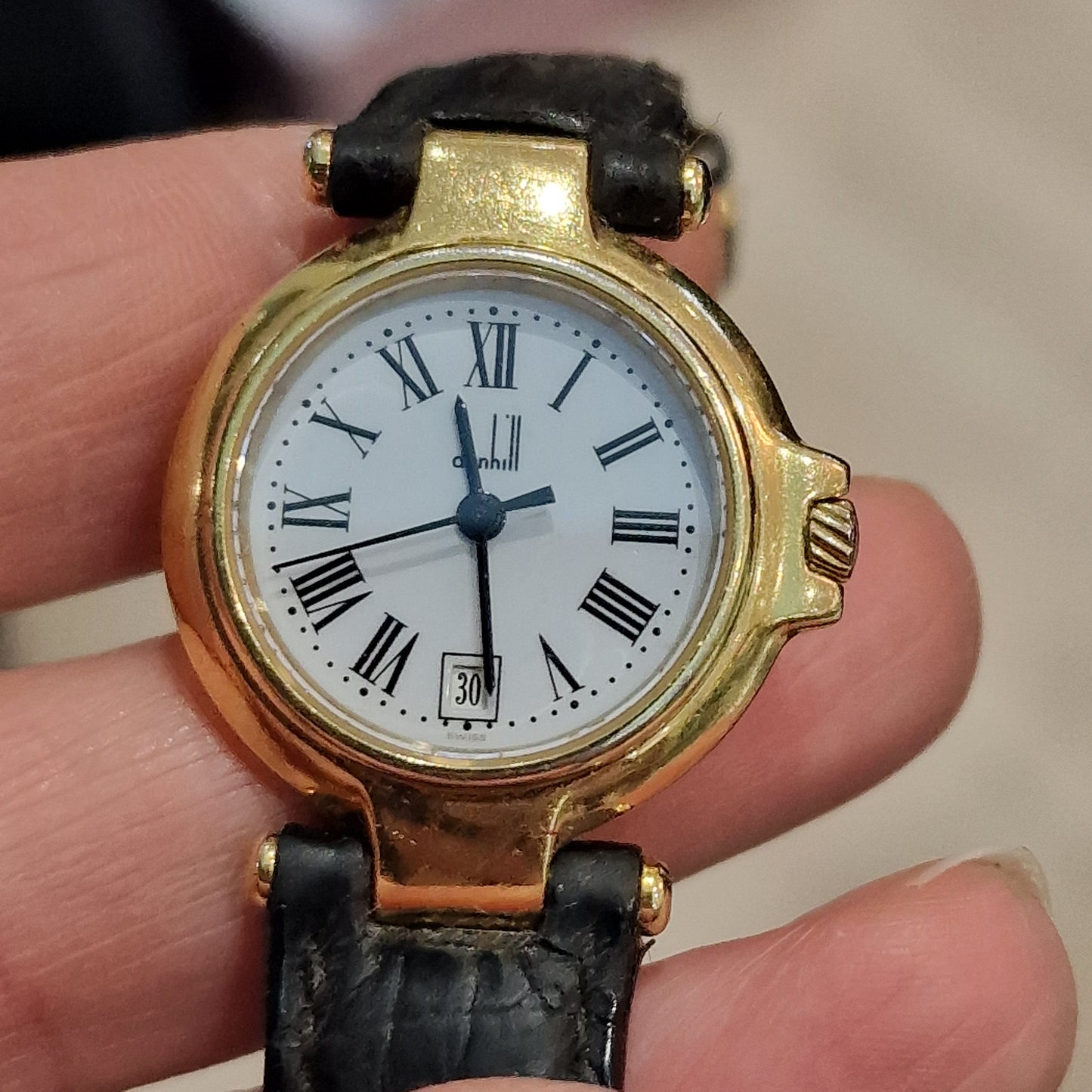 Dunhill Gold Plated and Stainless Steel Watch
