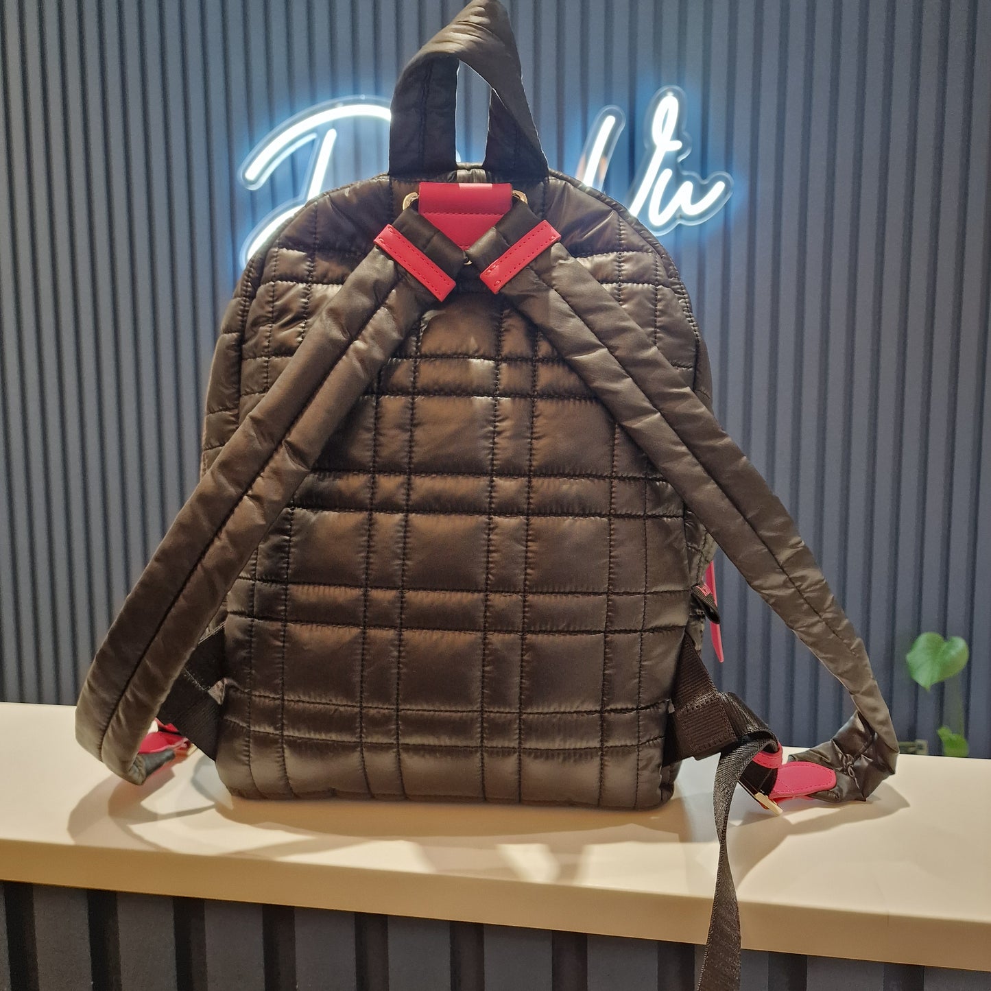 Kate Spade Black Quilted Backpack