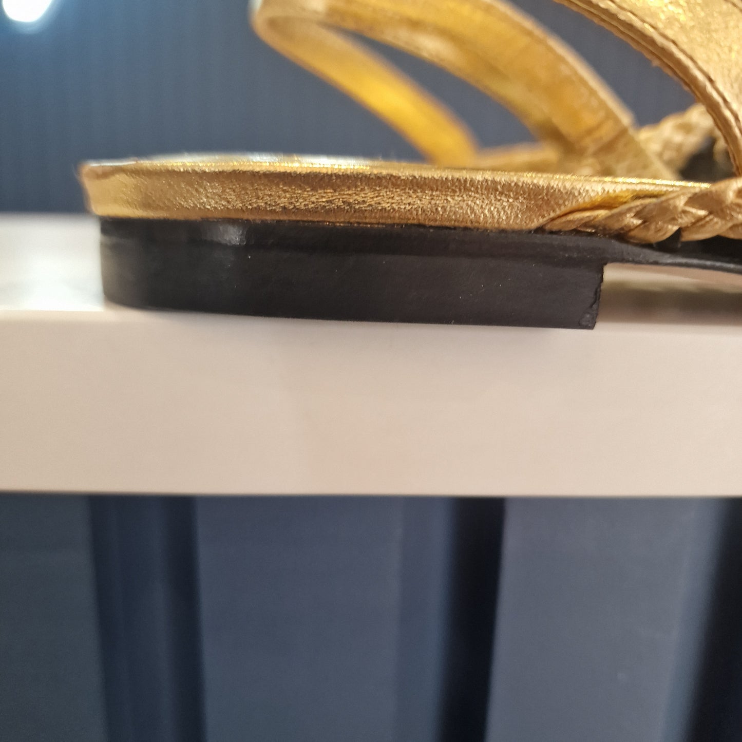 Sandro Black and Gold Woven Flats - 5 NEW