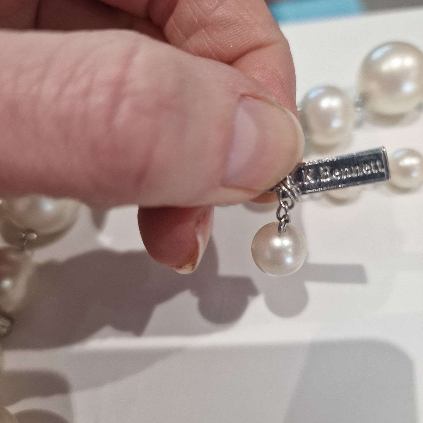 LK Bennett Pearl and Diamante Necklace