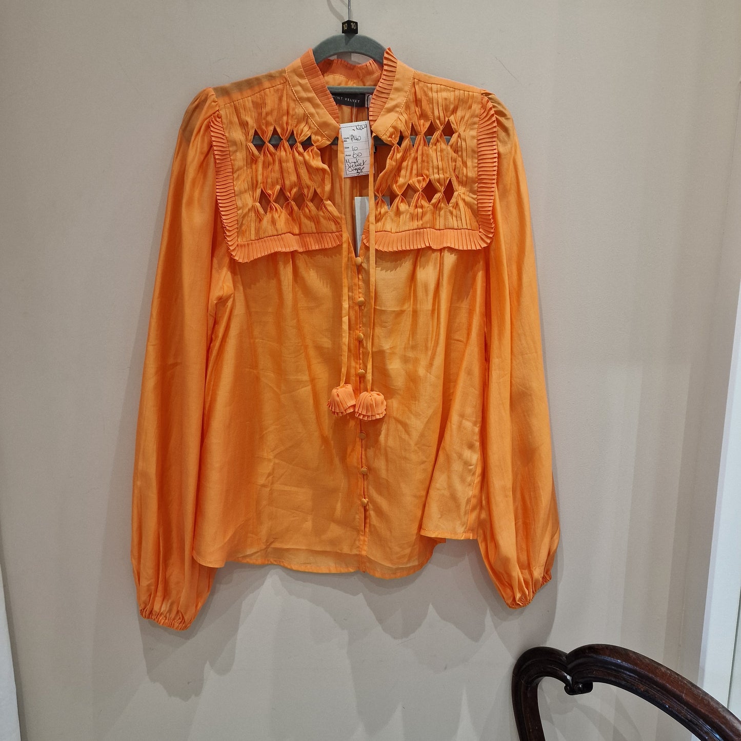 Mint Velvet BNWT Orange Blouse - 10