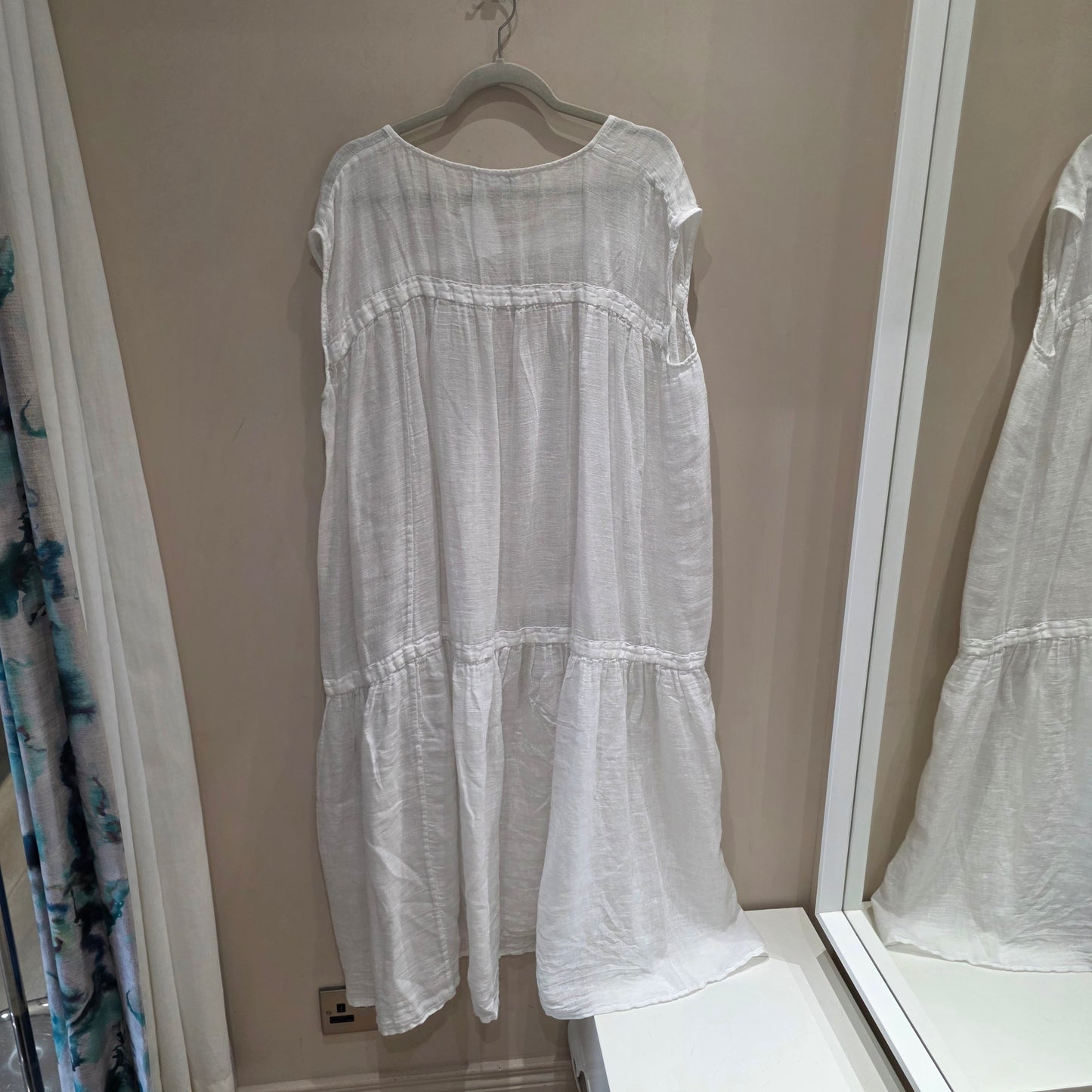 White Label Gauzy Linen Oversized Dress - S/M