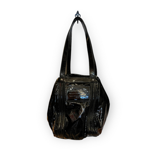 Dolce and Gabbana Black Patent Bucket Bag