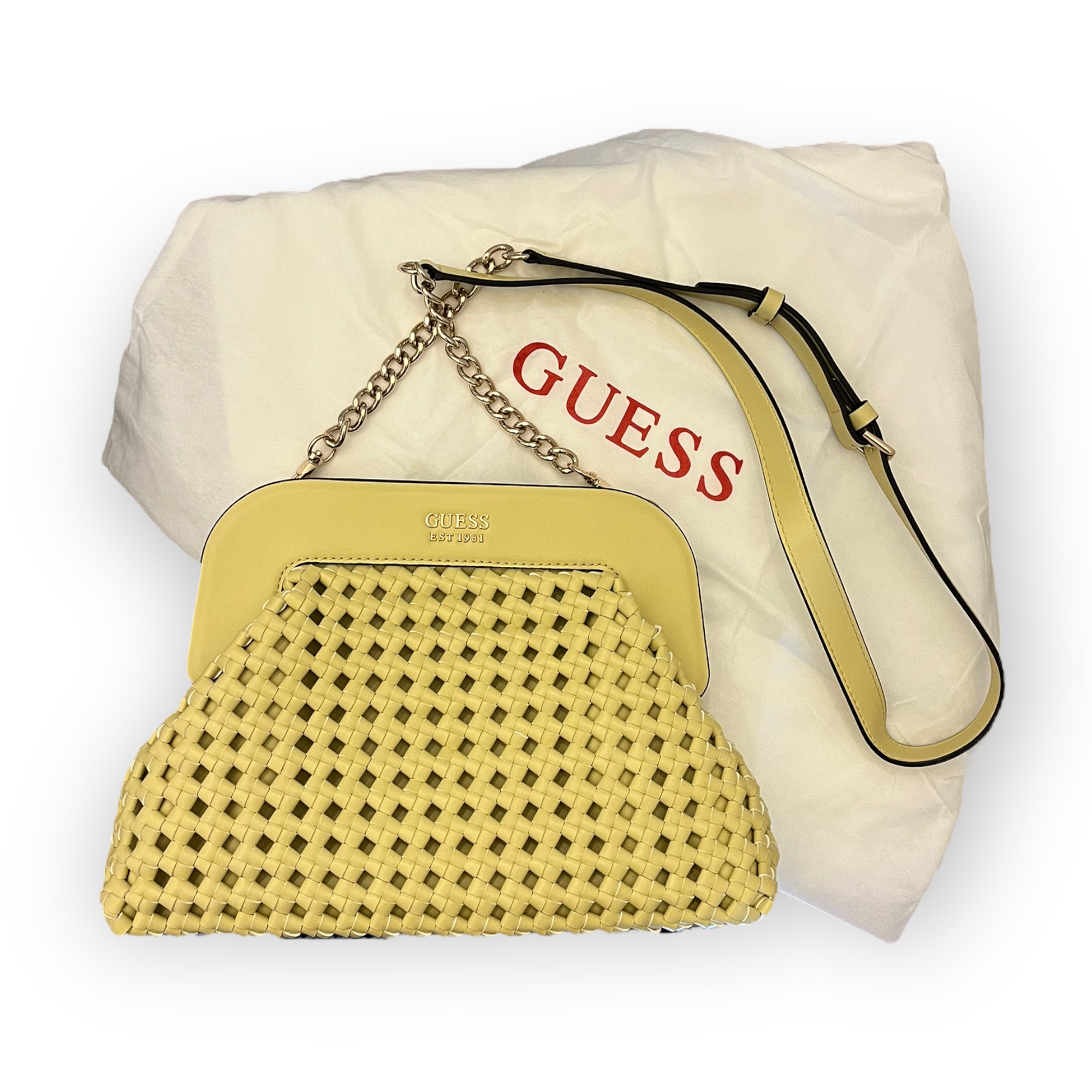 Yellow on sale guess purse