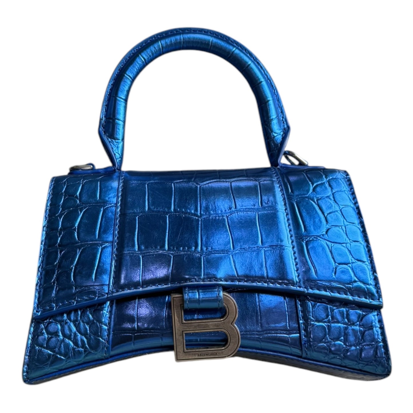 Balenciaga Blue XS Hourglass Bag