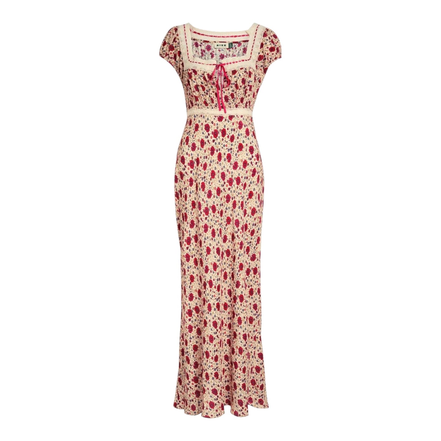 Rixo Maeva Floral-Print Crepe De Chine Maxi Dress - 8/10