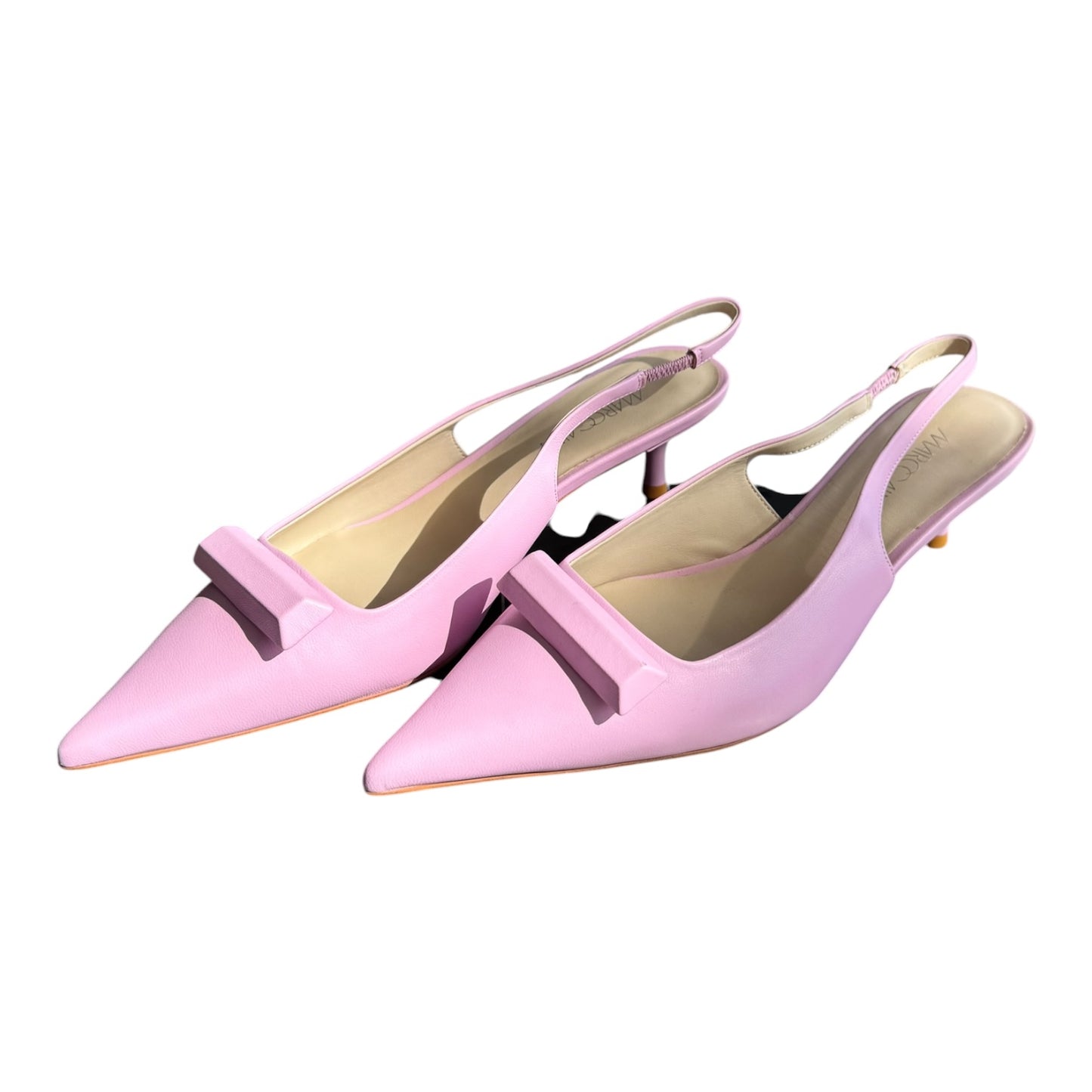 Marc Cain Pink Elegant Leather Sling Pumps - 39 / 6