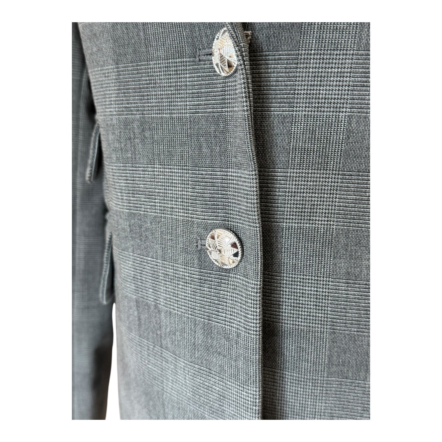 Mos Mosh Grey Check Blazer - 12
