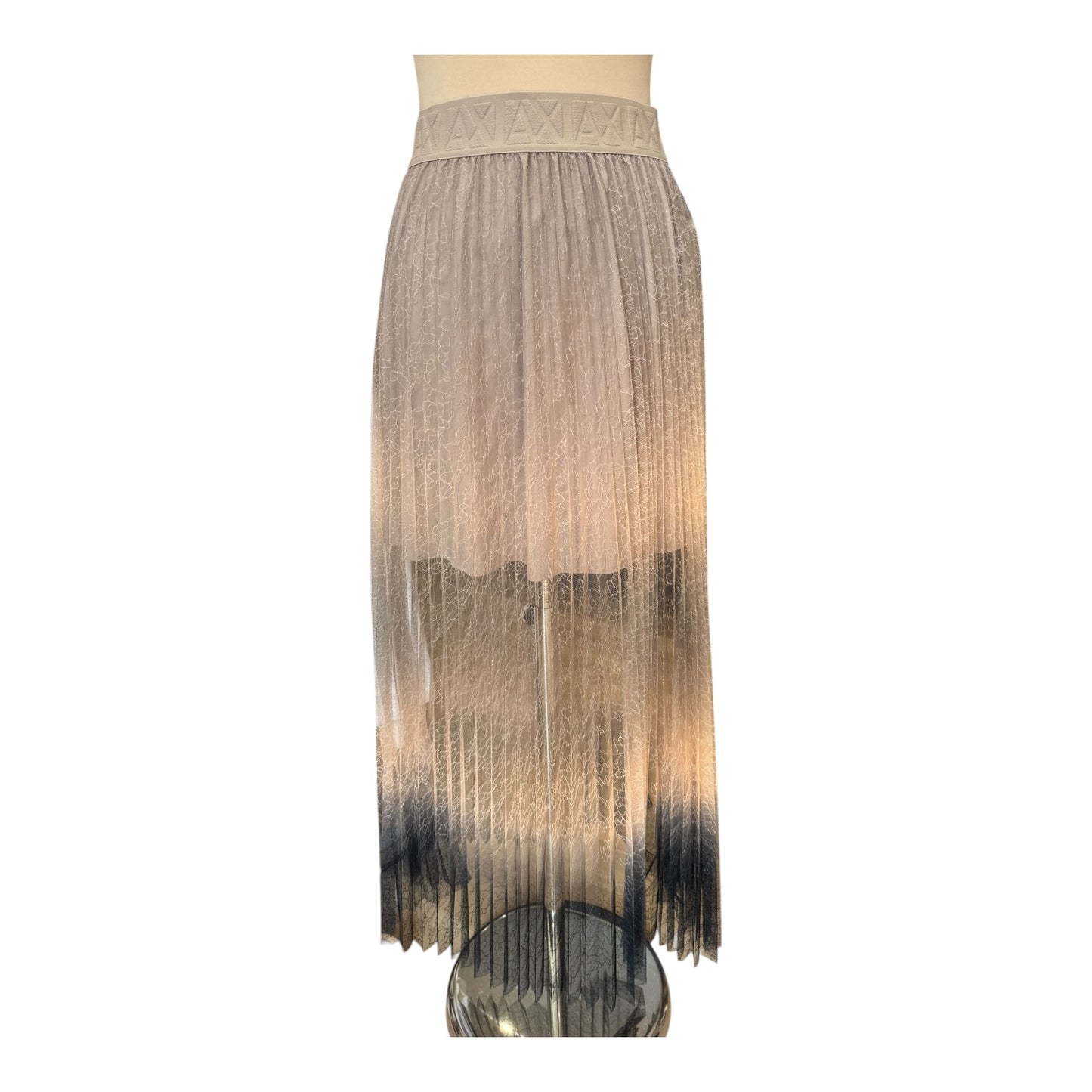 Armani Exchange Gradient Effect Pleated Skirt - 8/10 - NEW