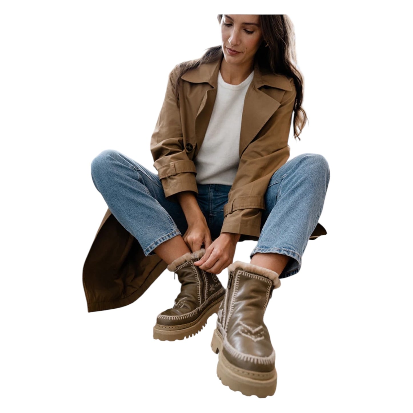 Setsu 3.0. Paisley Ankle Boot Leather Wheat - 39/6