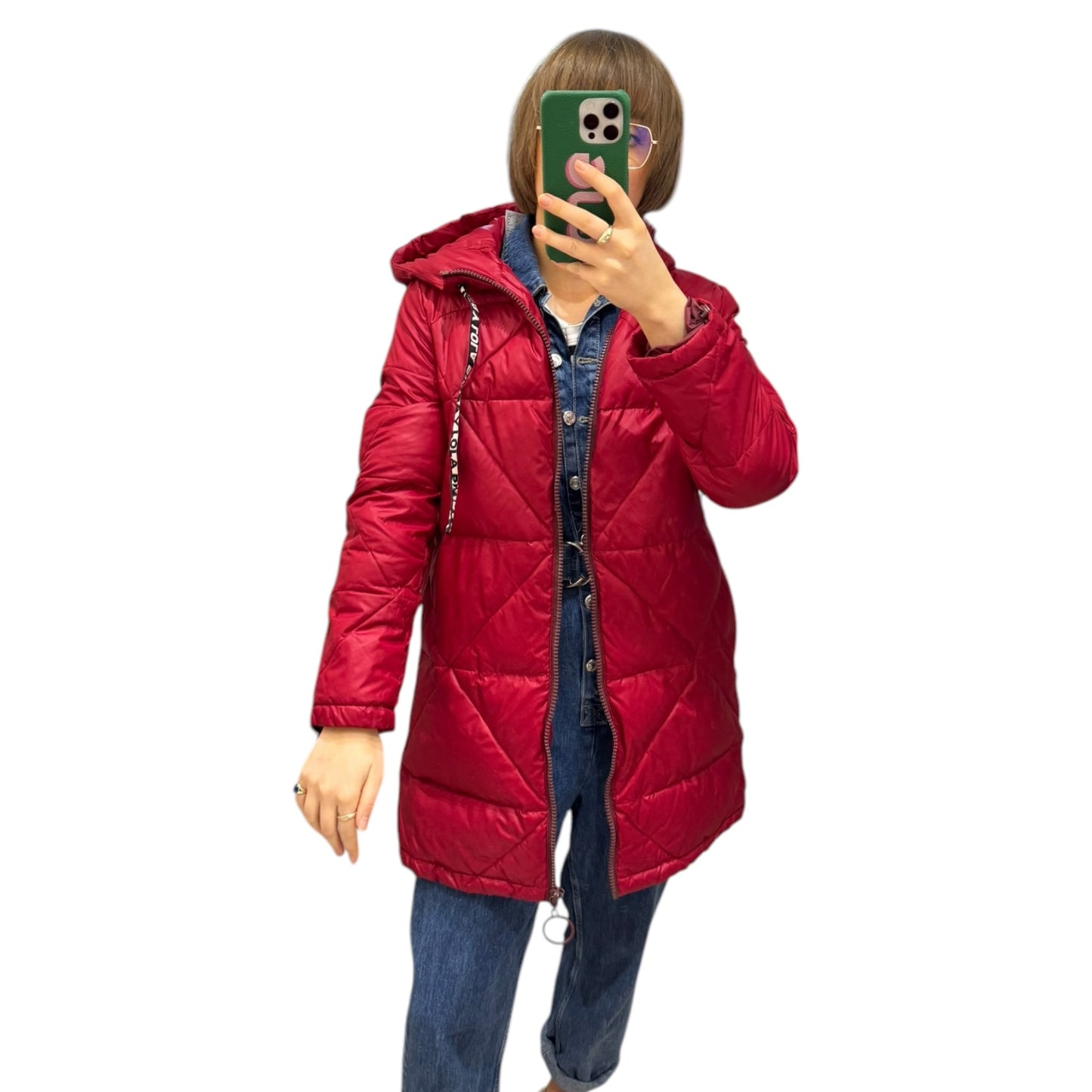 Bimba y Lola Red Puffer Coat - 10