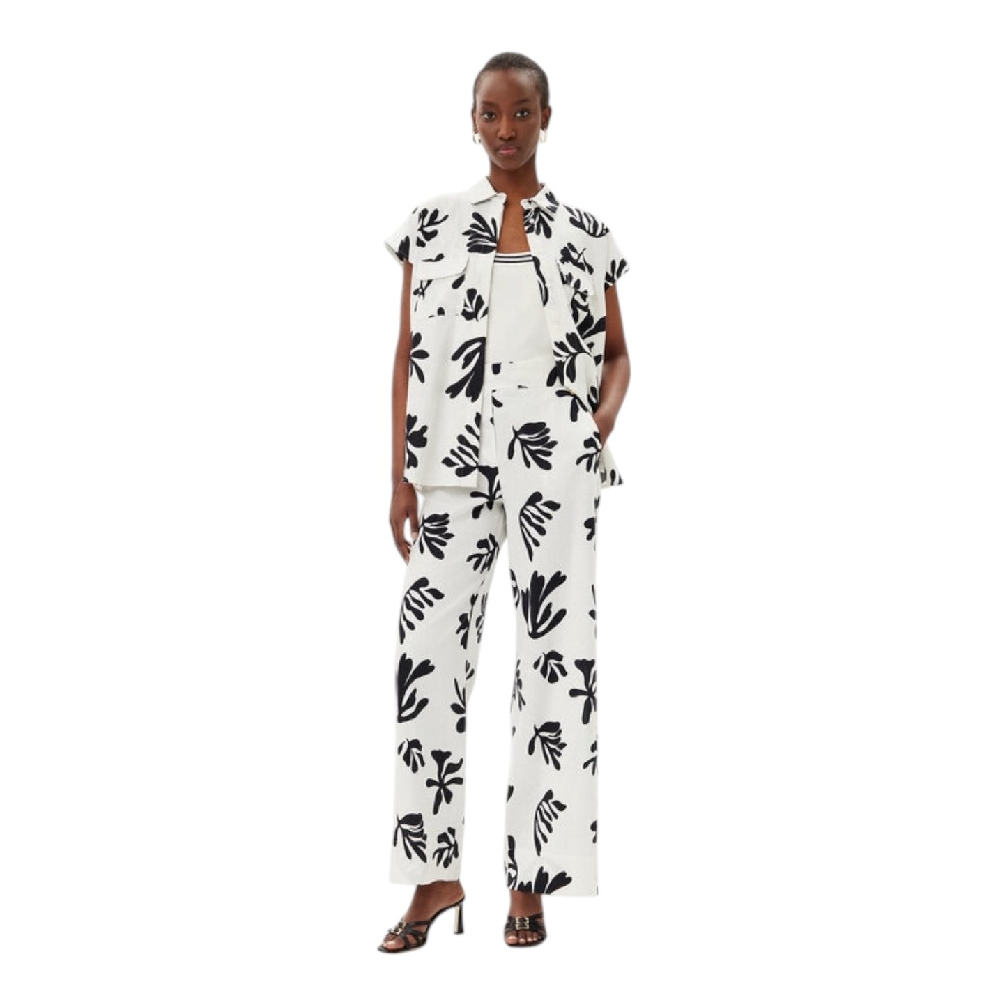 Marella Addotto White and Black Two Piece - 12