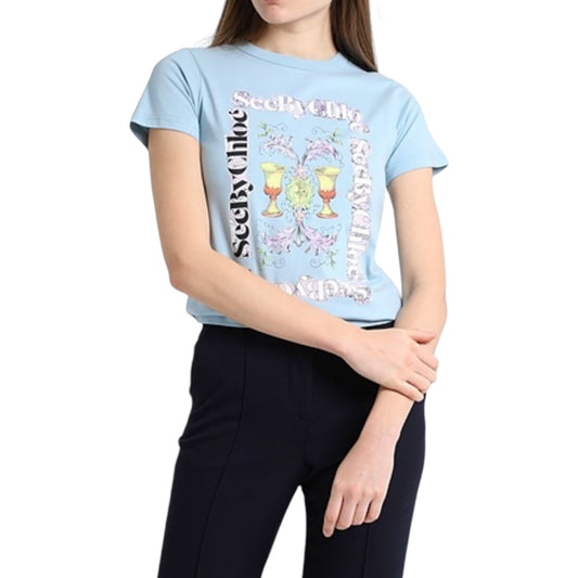 See By Chloe Blue T-Shirt - 8