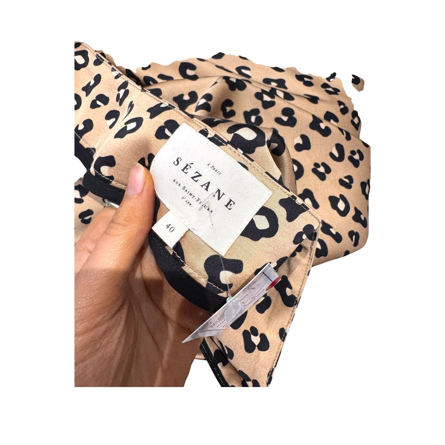 Sezane Sandy Skirt in Leopard Print - 12