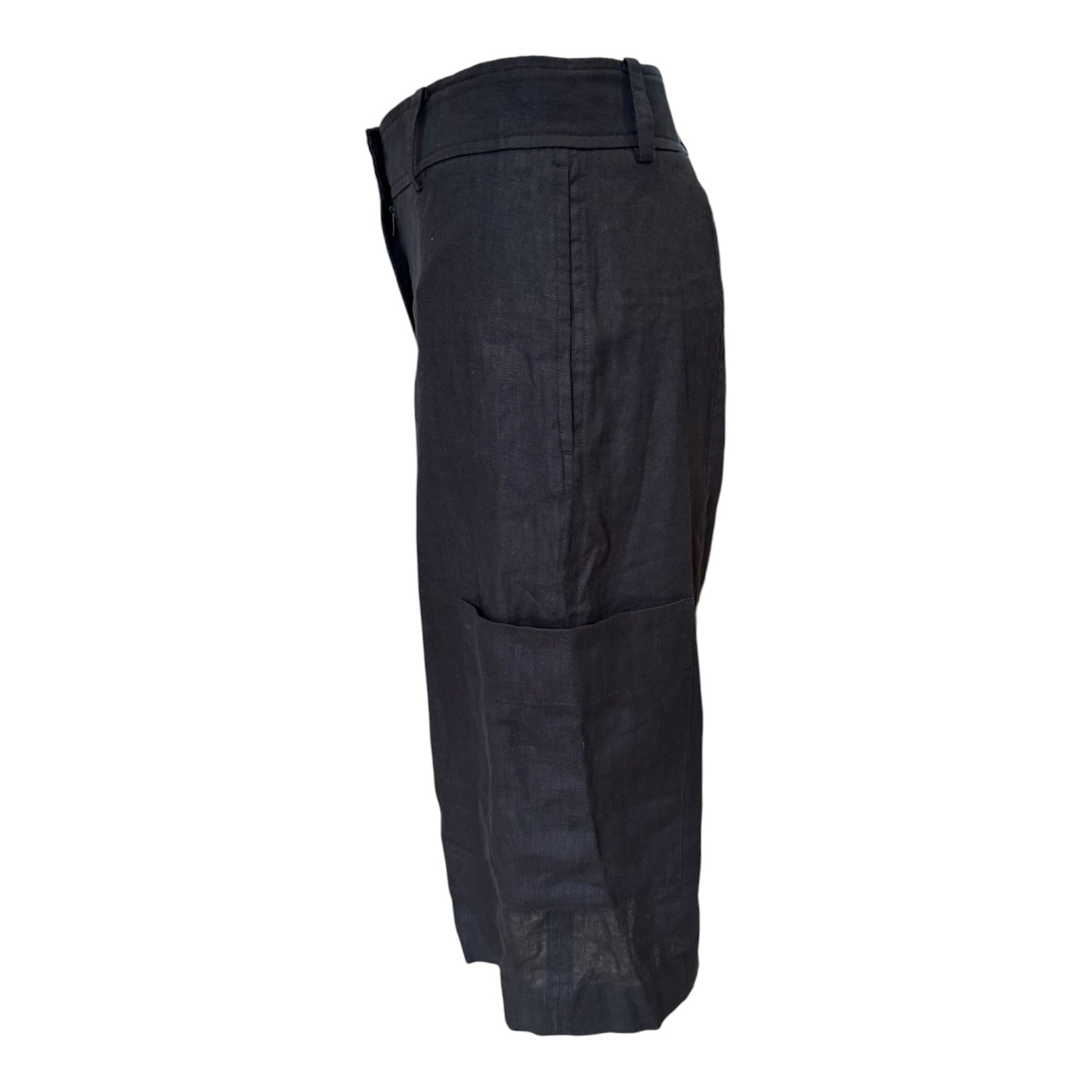 COS Black Linen Utility Bermuda Shorts - 8/10 - NEW