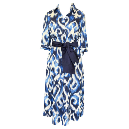 Luisa Spagnoli Blue Shirt Dress - 12