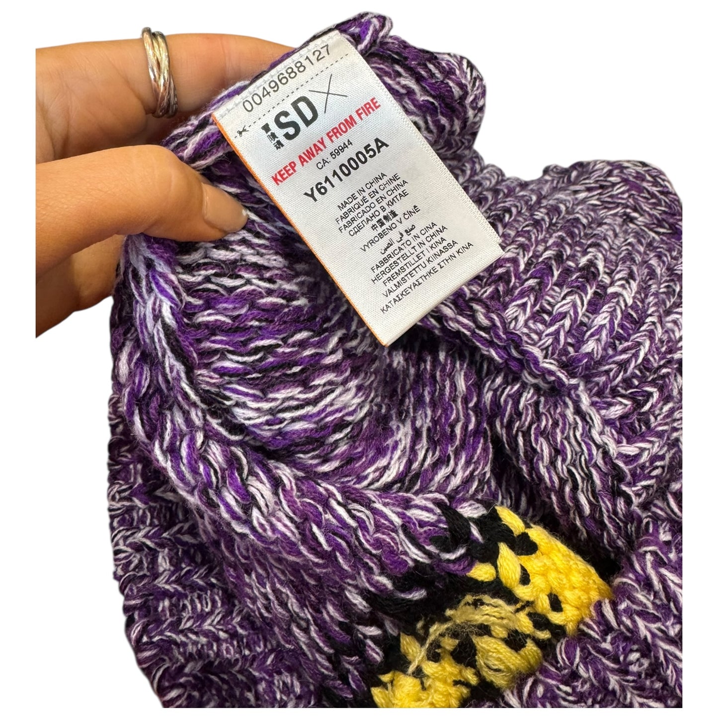 Superdry SDX Limited Edition Purple Smiley Knit Tank - 10/12 - NEW