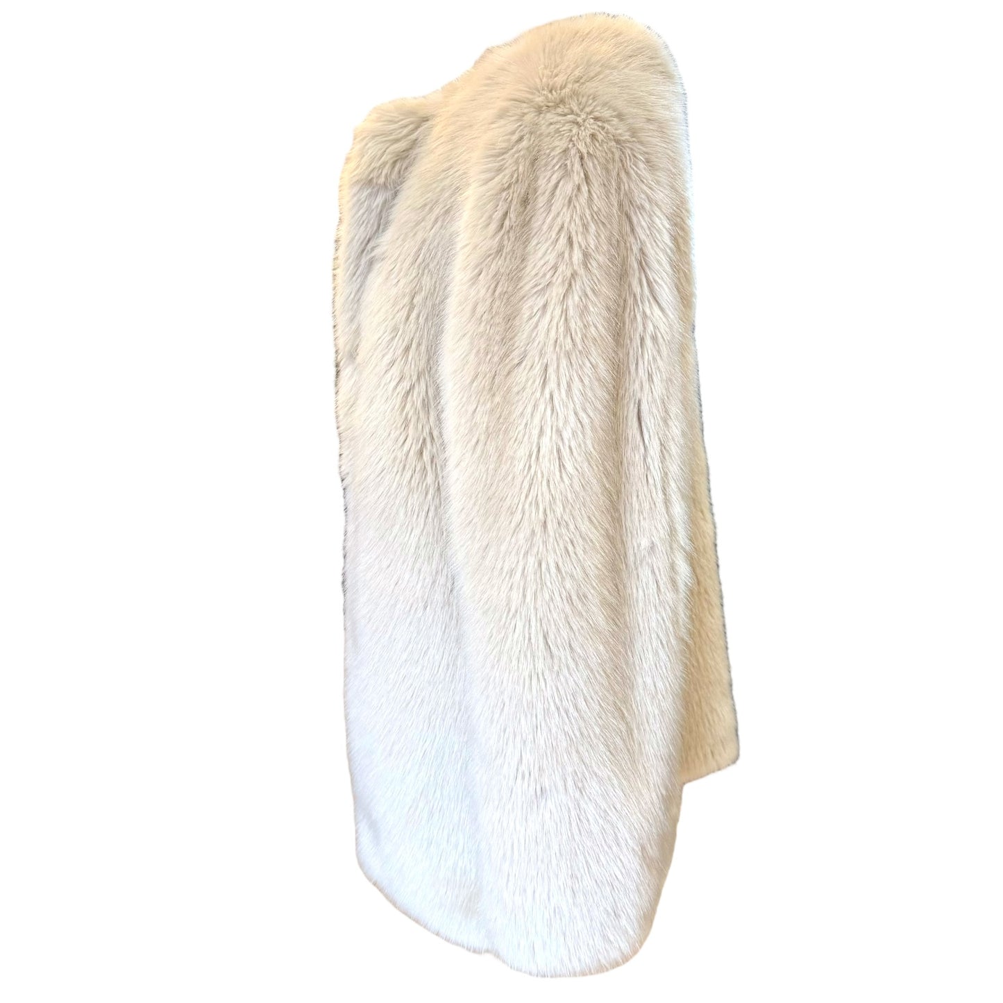 Helmut Lang Cream Fluffy Coat - 10