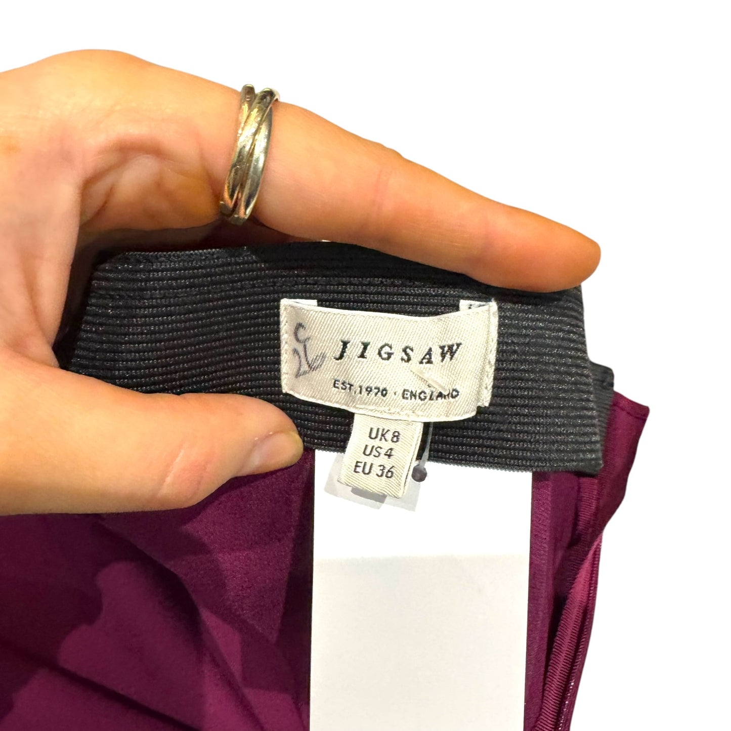 Jigsaw Purple Slip Skirt - 8