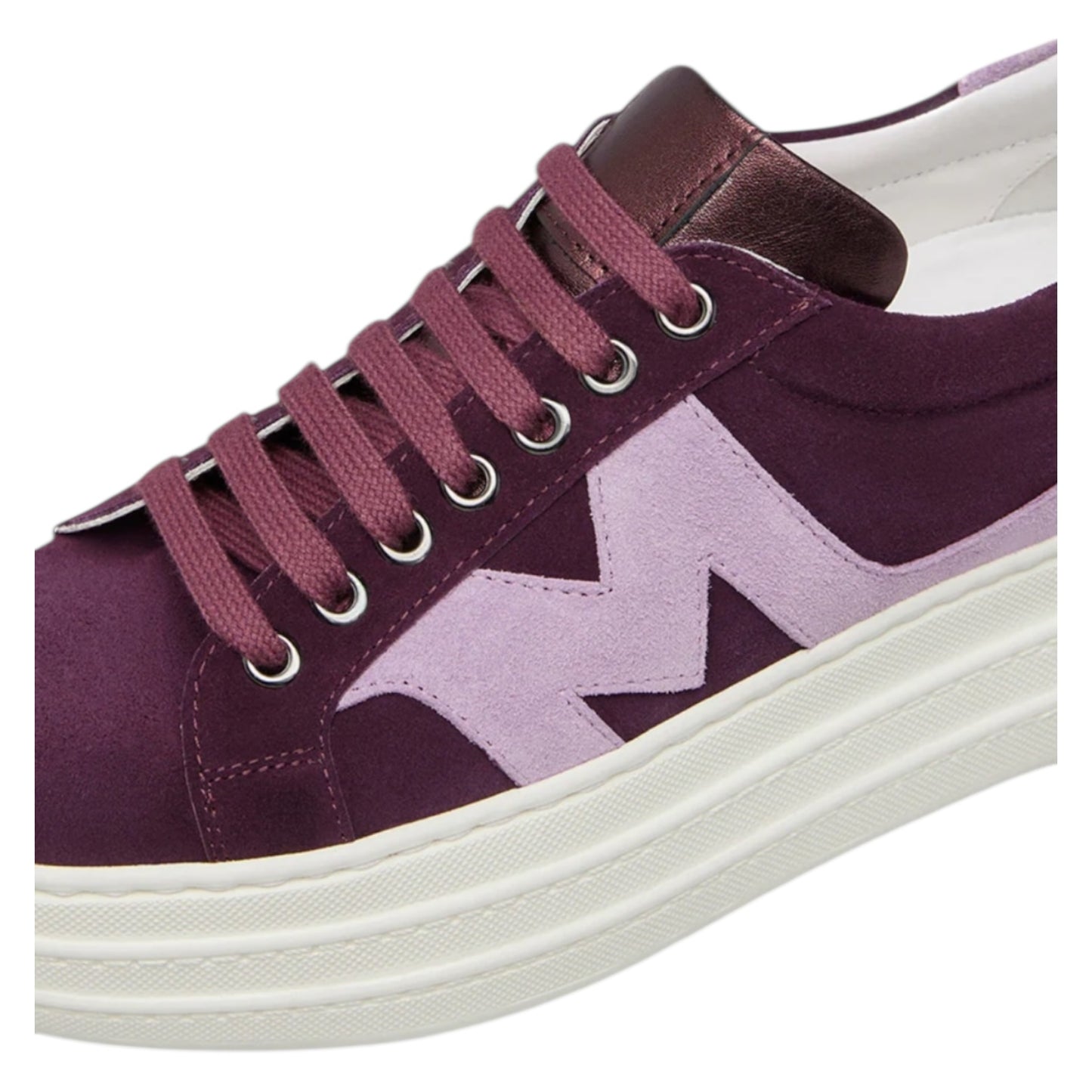 Marco Moreo Madonna Burgundy and Pink Platform Trainers - 40/7 - NEW