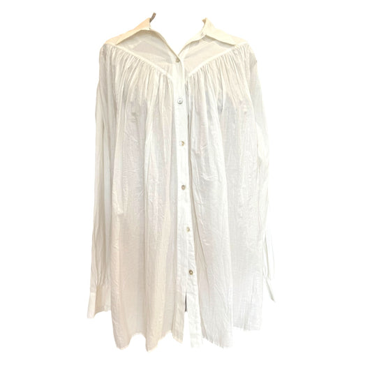 Massimo Dutti White Tunic Shirt - 10