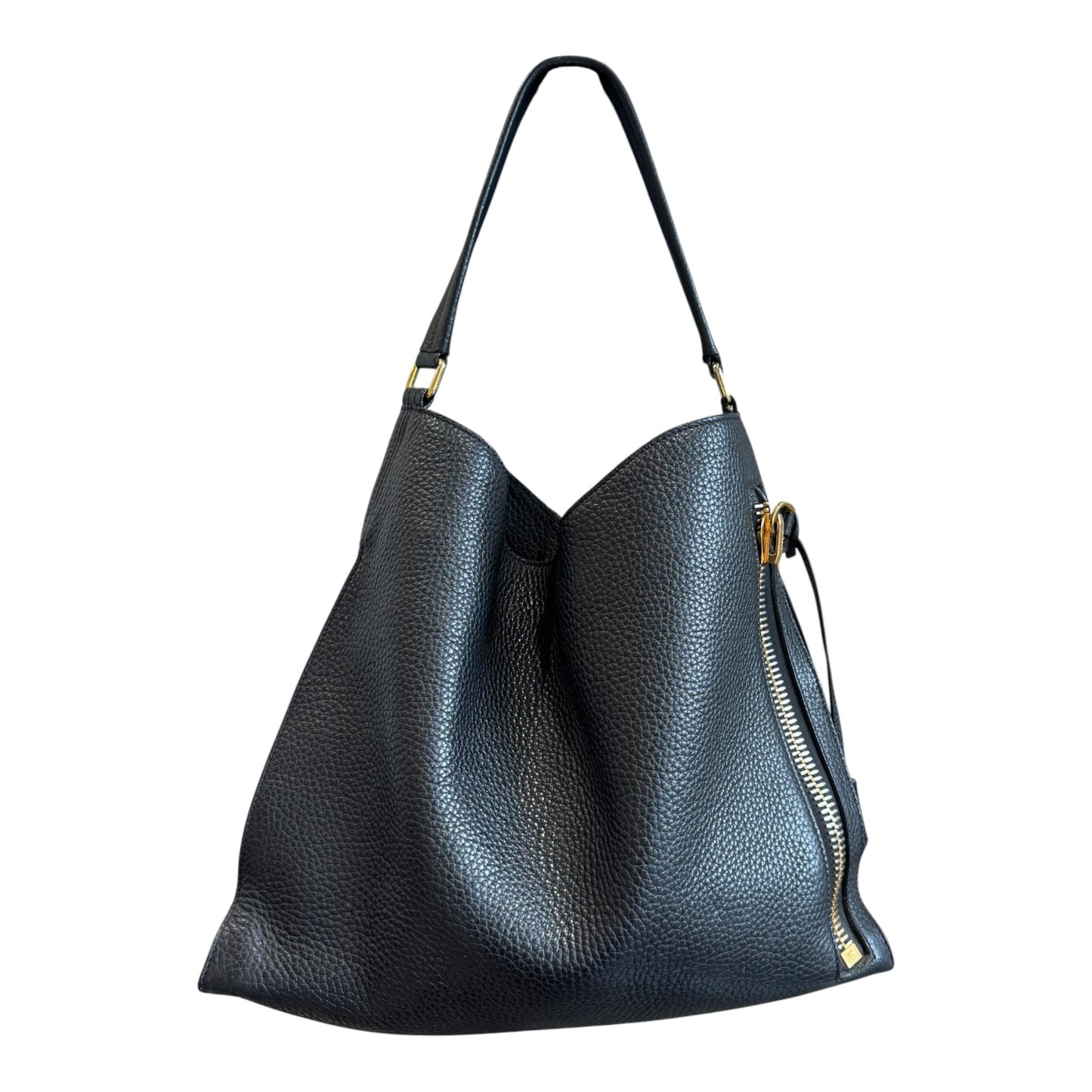 Tom Ford Alix Black Grained Leather Bag