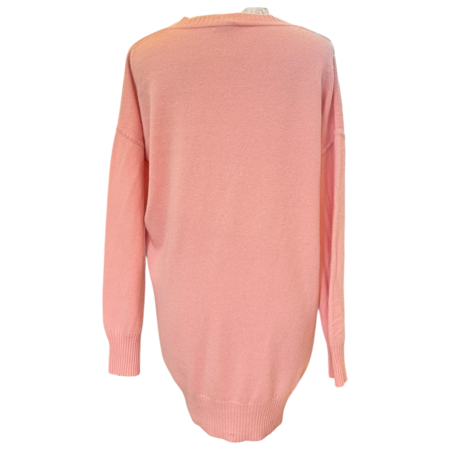 Max Mara Baby Pink Longline Cashmere Jumper - 12