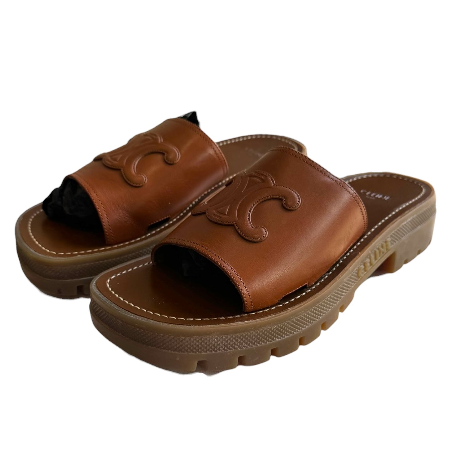 Celine Triomphe Slides - 38/5