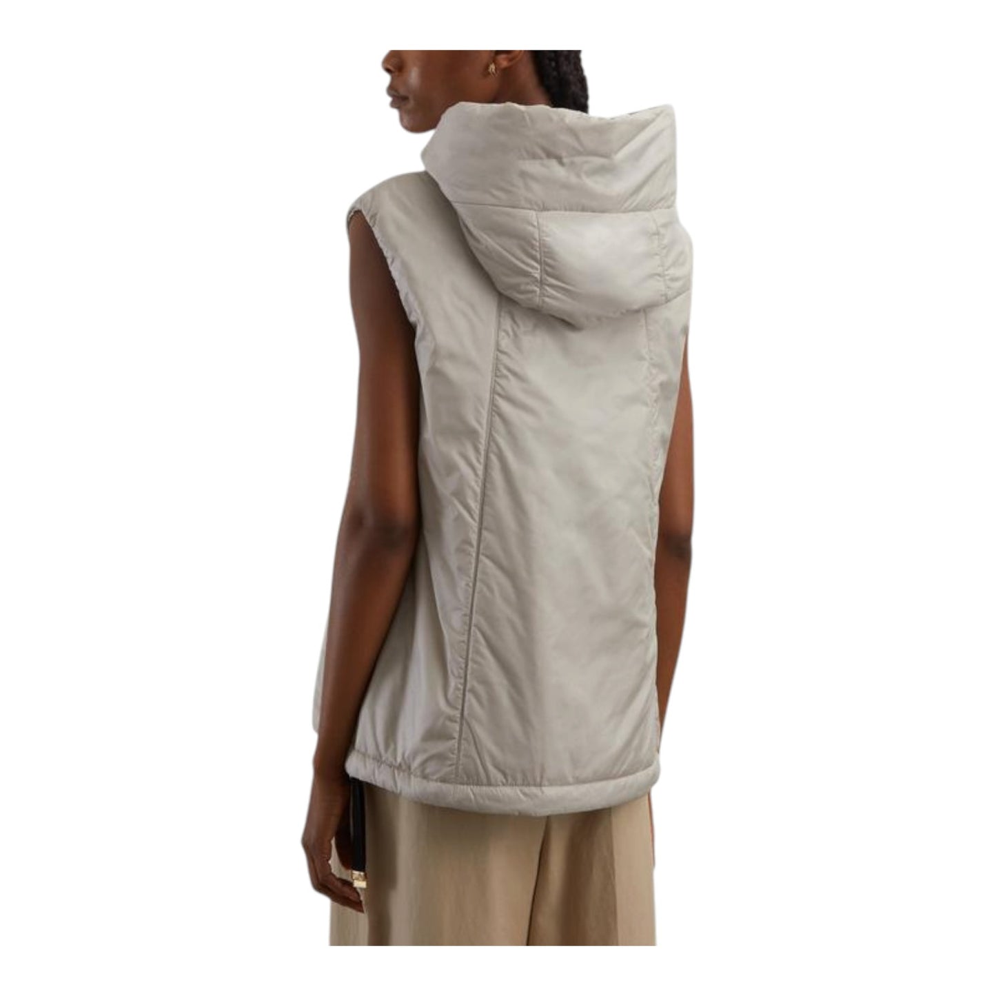 Max Mara Beige Greengo Drip-Proof Canvas Gilet - 12/14
