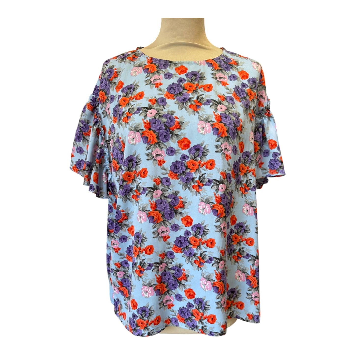 Essentiel Antwerp Blue Floral Top - 12