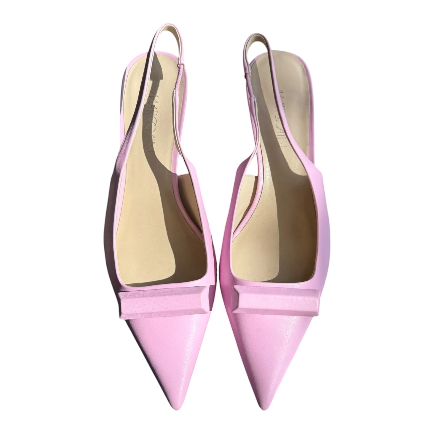 Marc Cain Pink Elegant Leather Sling Pumps - 39 / 6