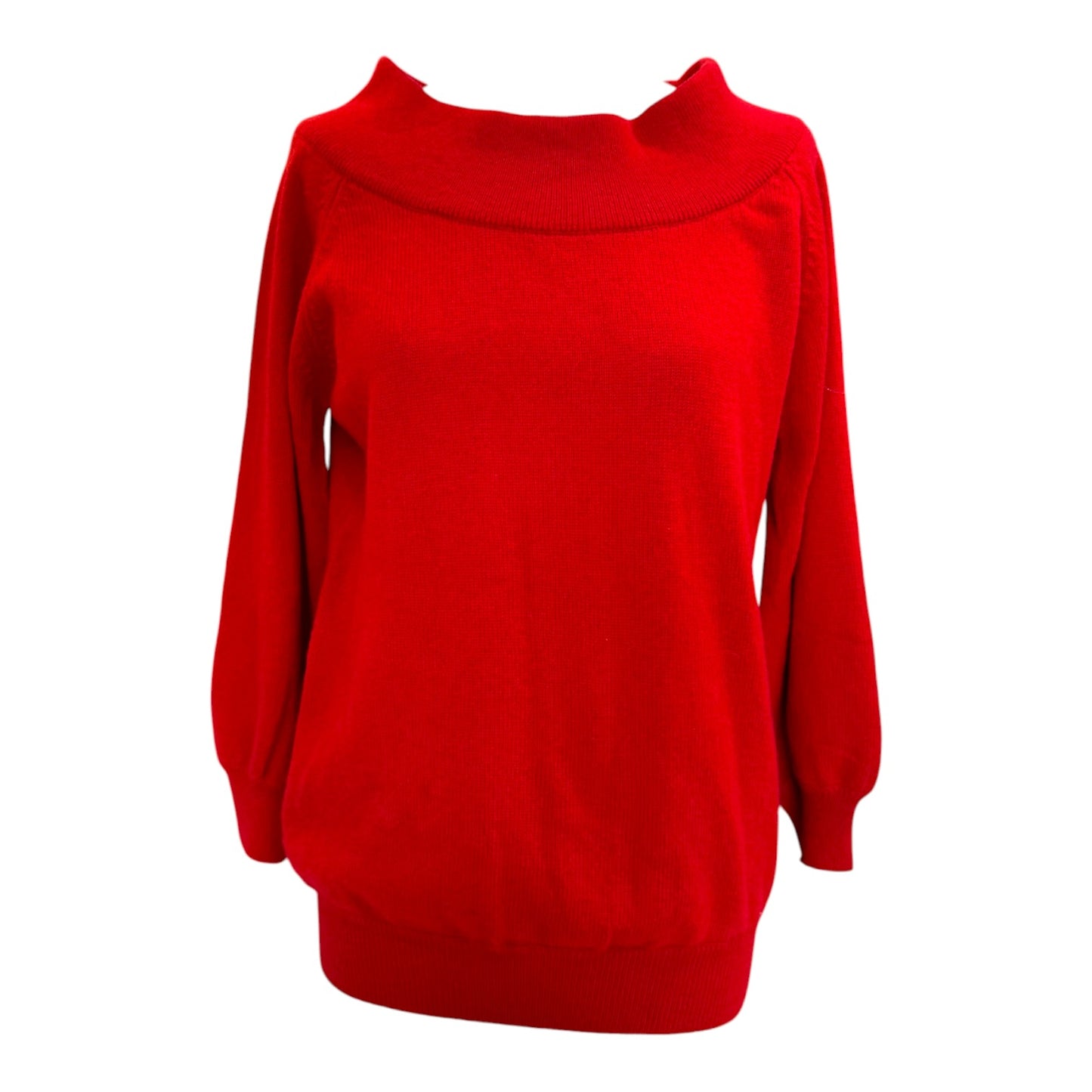 Suzie Monaghan Cashmere Red Cowl Neck Jumper - 12