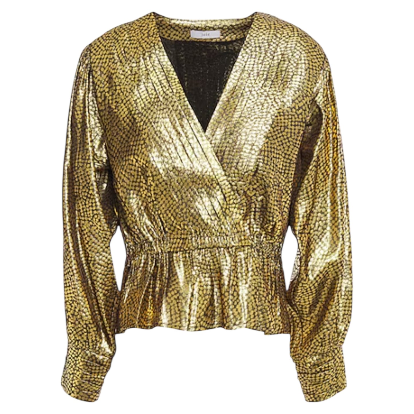 Joie Gold Metallic Blouse - 12