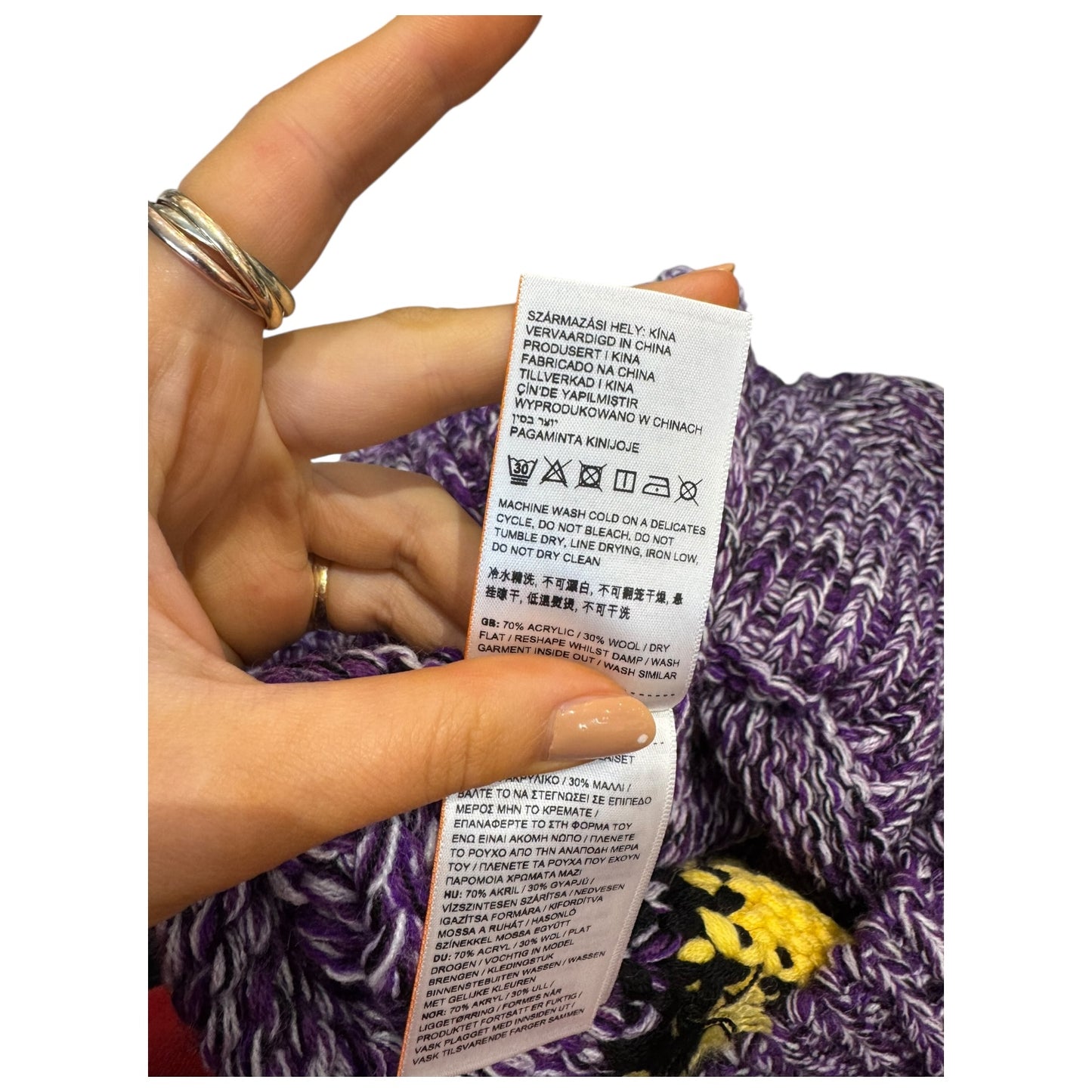 Superdry SDX Limited Edition Purple Smiley Knit Tank - 10/12 - NEW