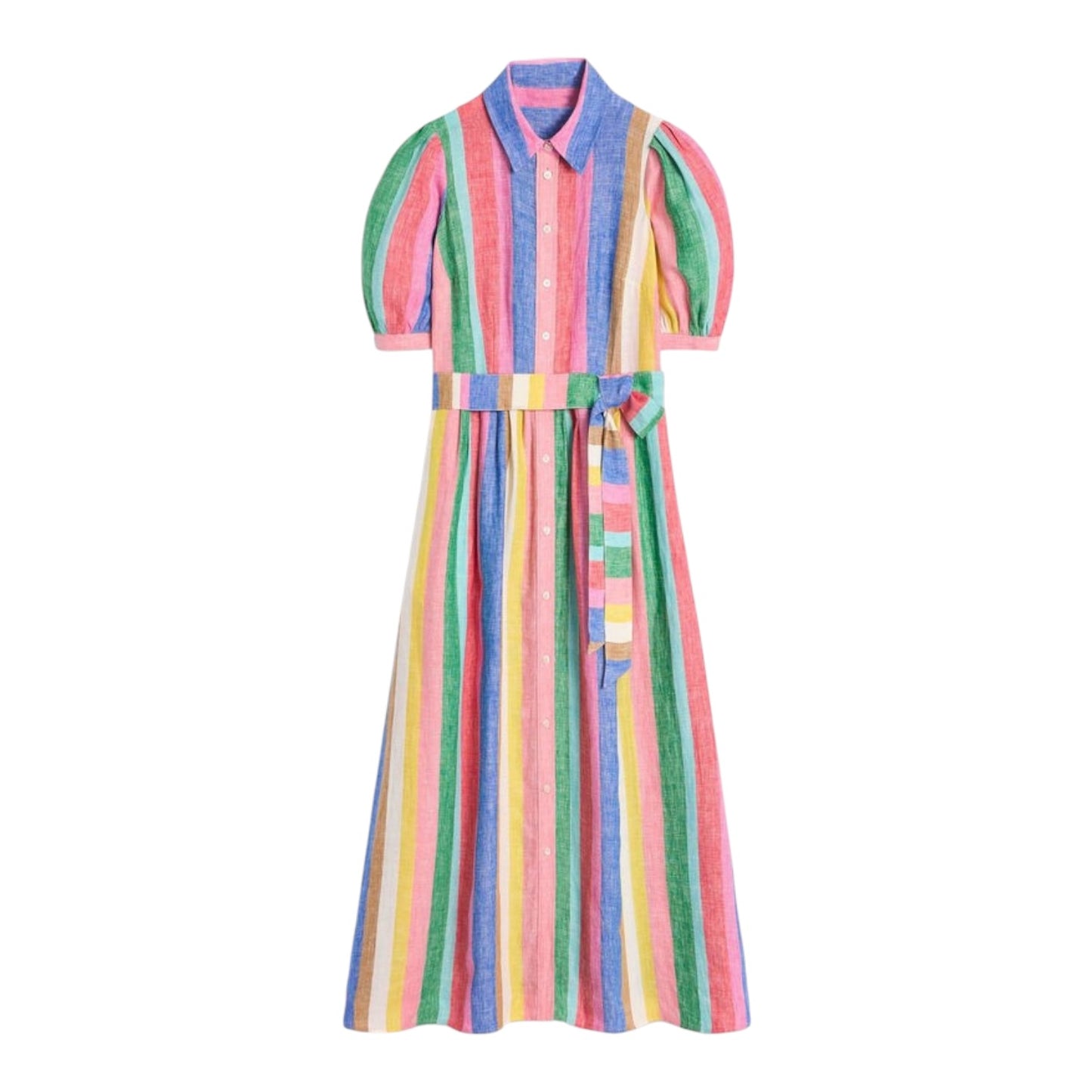 Boden Alexa Linen Maxi Shirt Dress - 10P