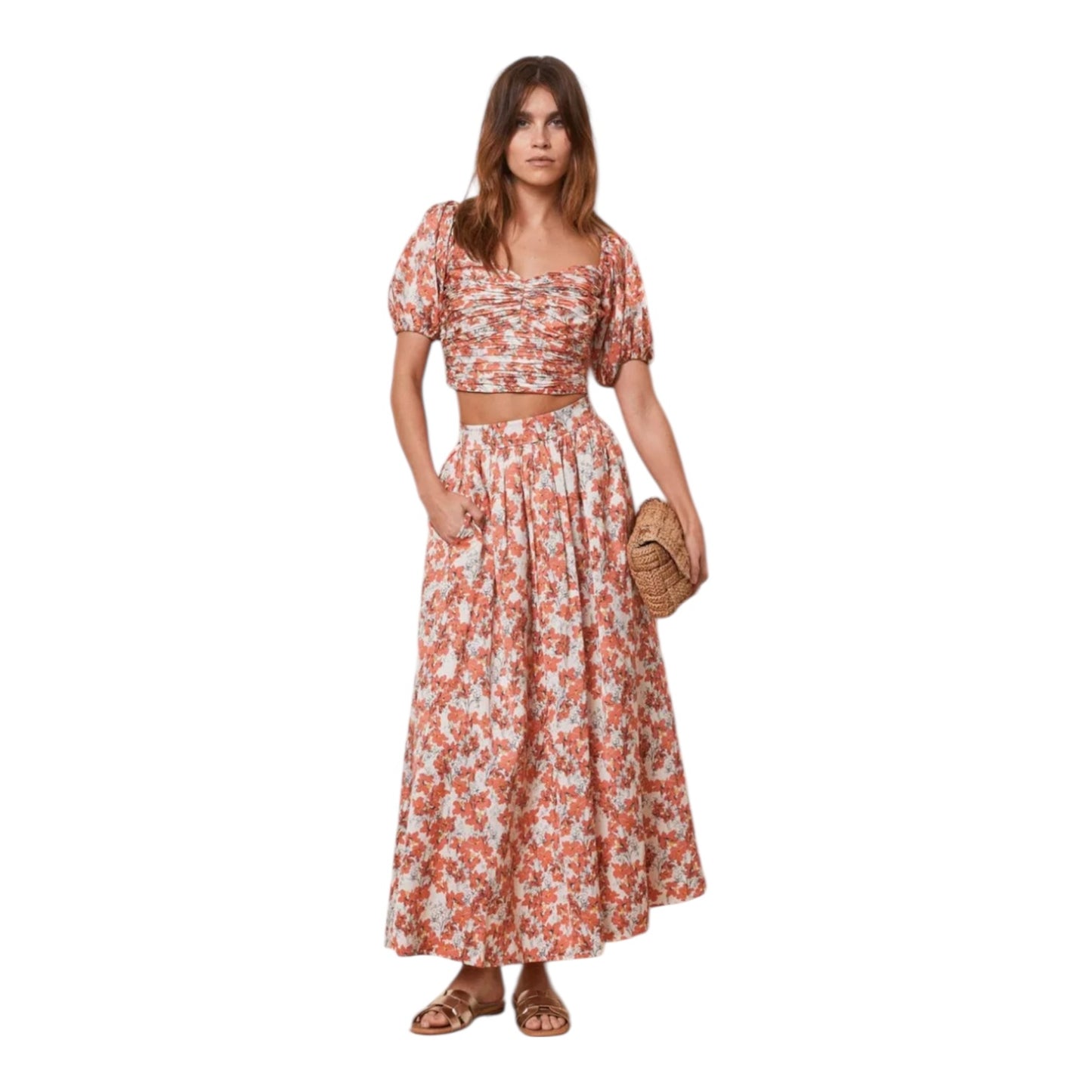 Mint Velvet Floral Top and Maxi Skirt - 12 - NEW