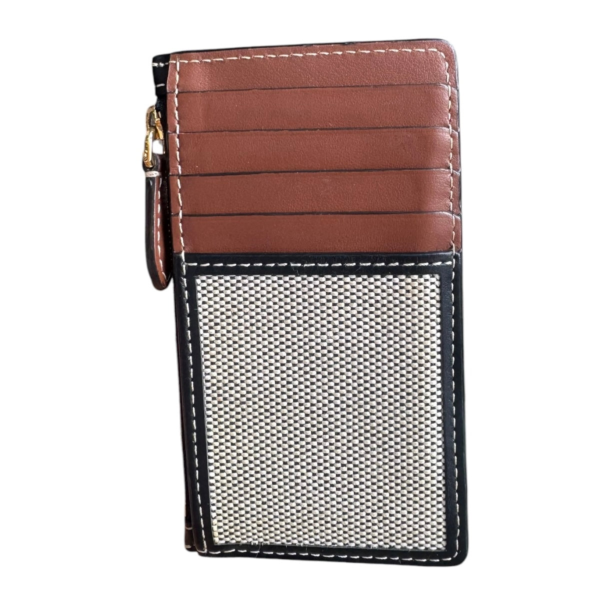 Burberry Somerset Canvas and Leather Card Holder