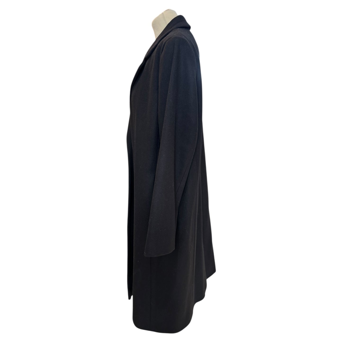 Helene Berman Black 100% Wool Coat - 14