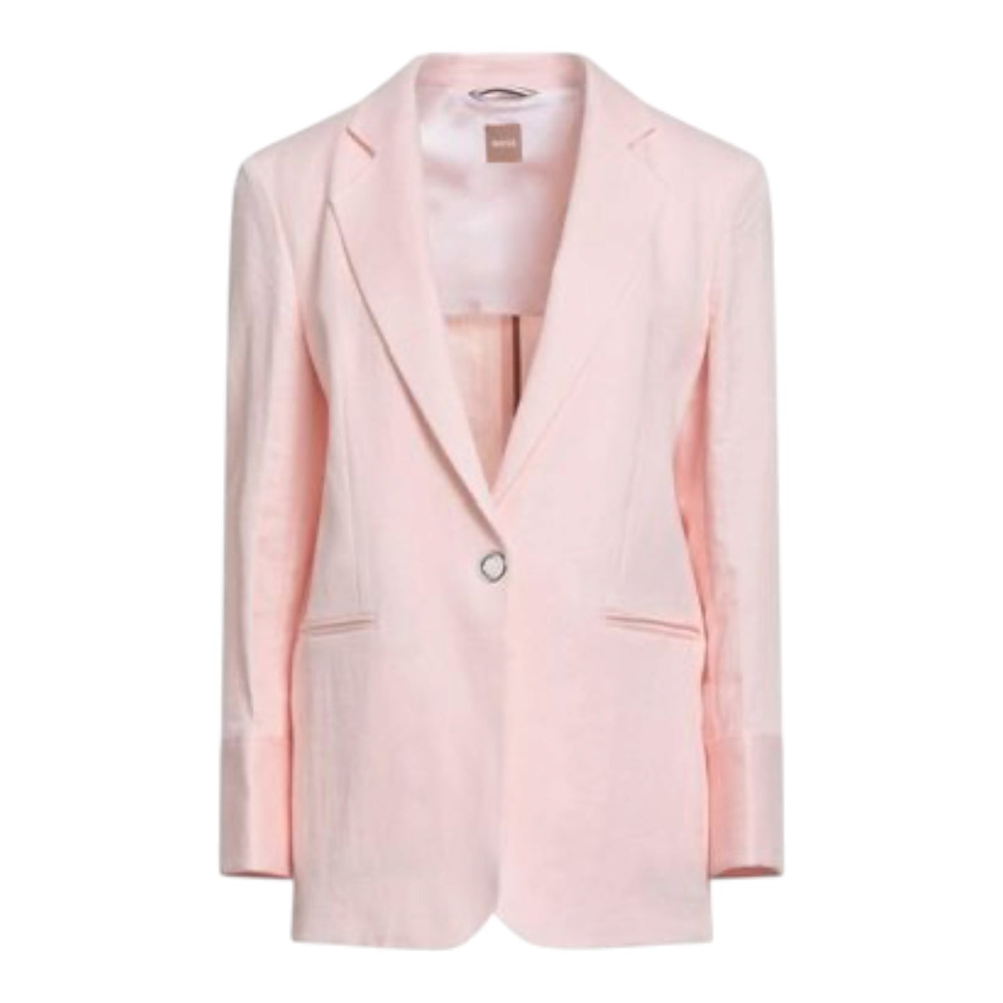 Boss Jizena Pink Linen Blazer - 10/12