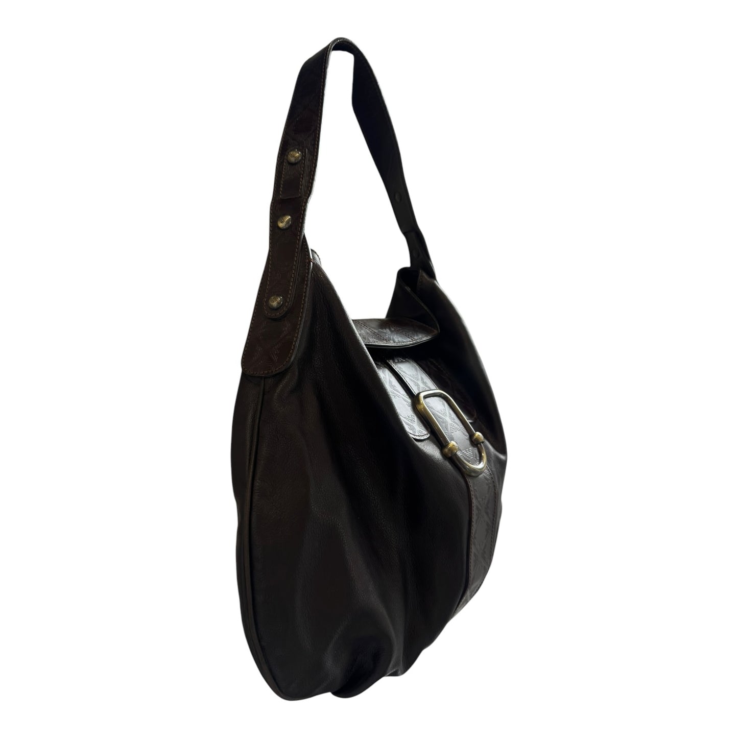Emporio Armani Brown Leather Hobo Bag