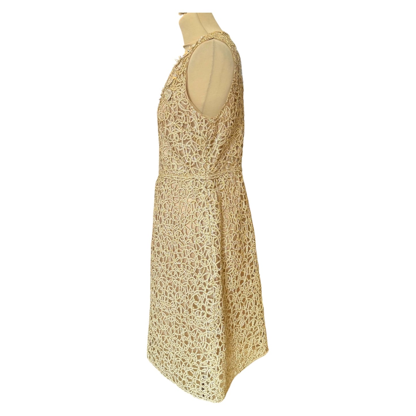 Elie Tahari Gold Dress - 10/12
