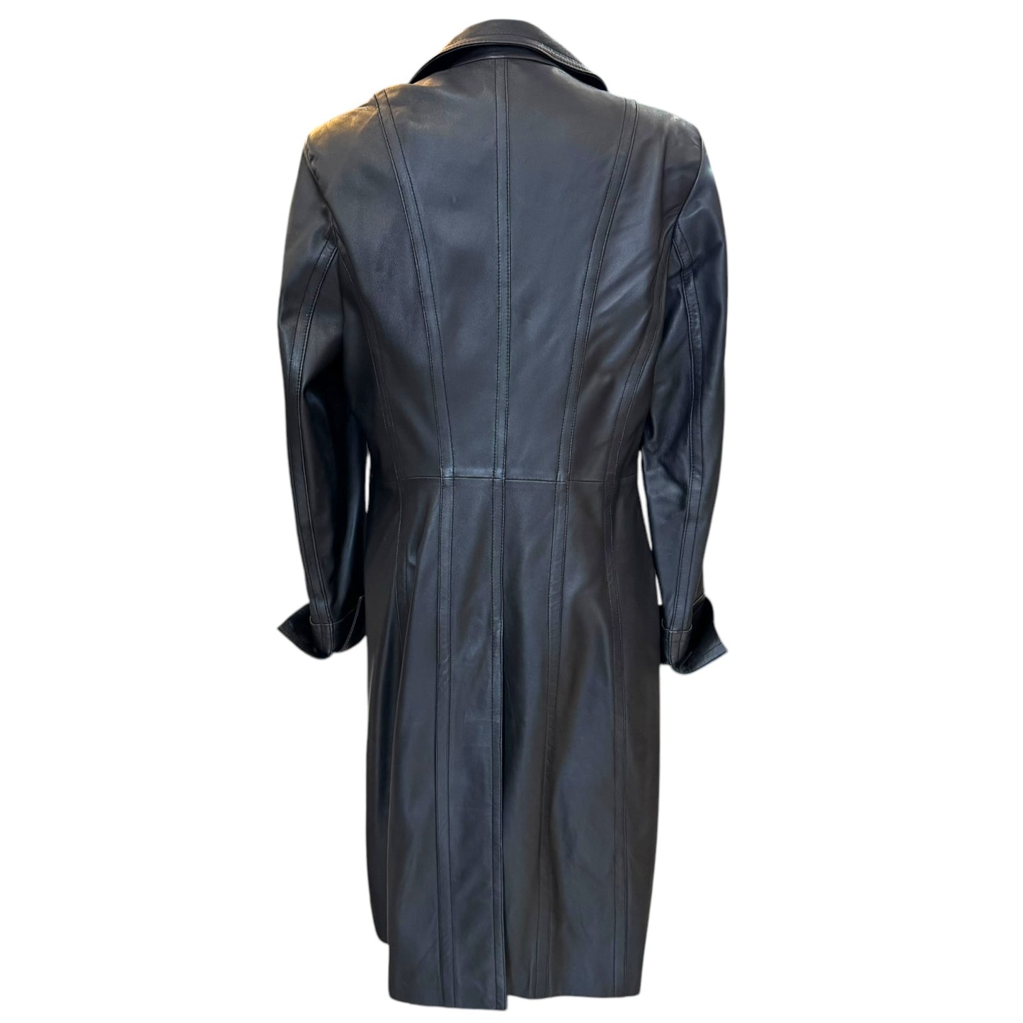 Claudia Strater Black Leather Coat - 10/12