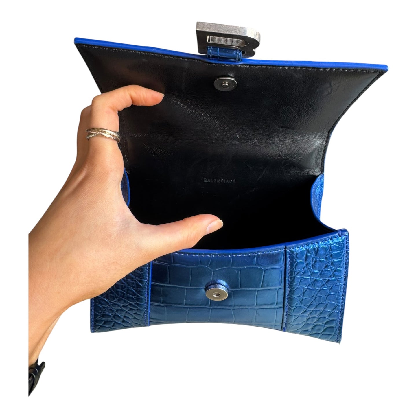 Balenciaga Blue XS Hourglass Bag