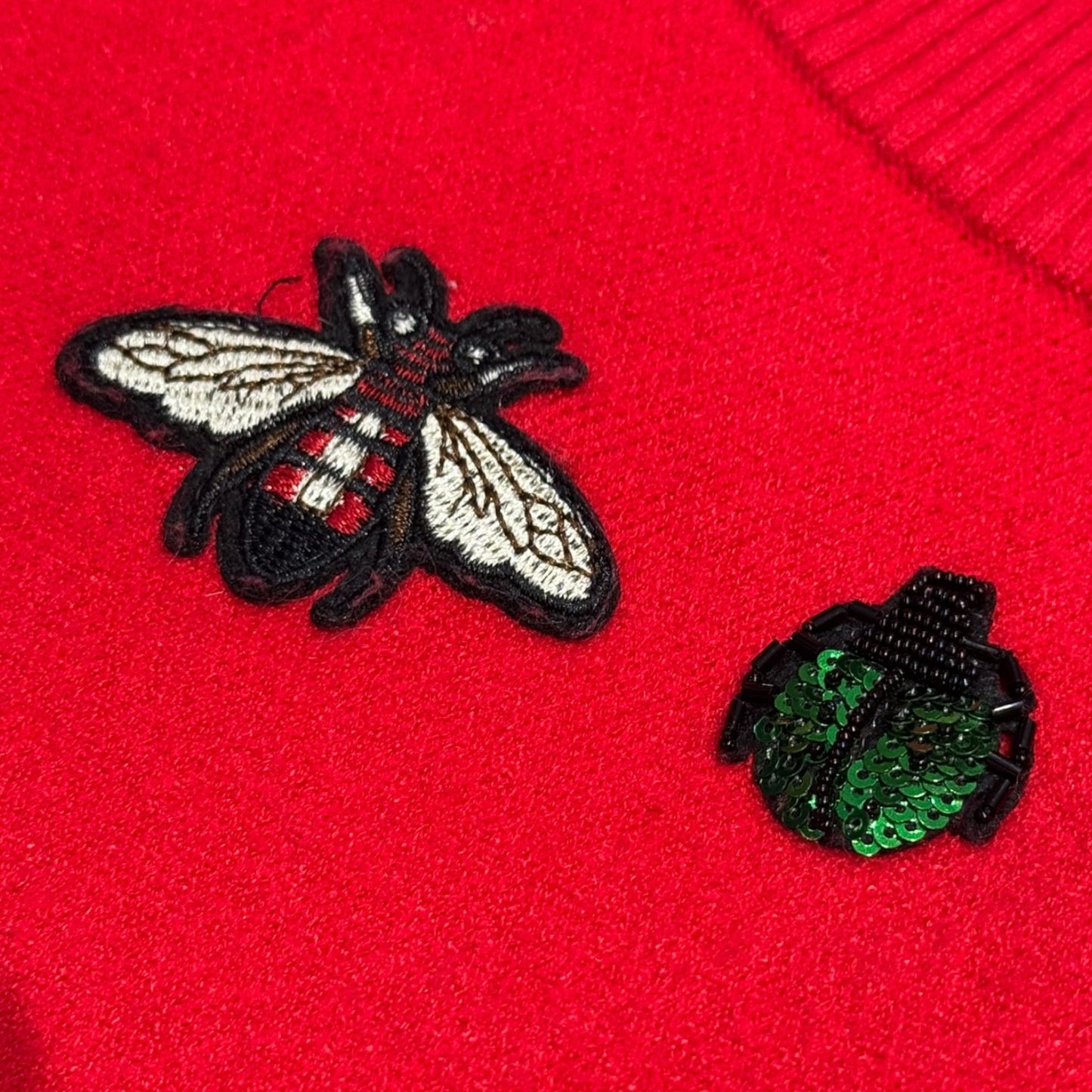 Apanage Red Embroidered Sweater - 14/16