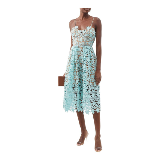 Self Portrait Aqua Azalea Midi Dress - 6