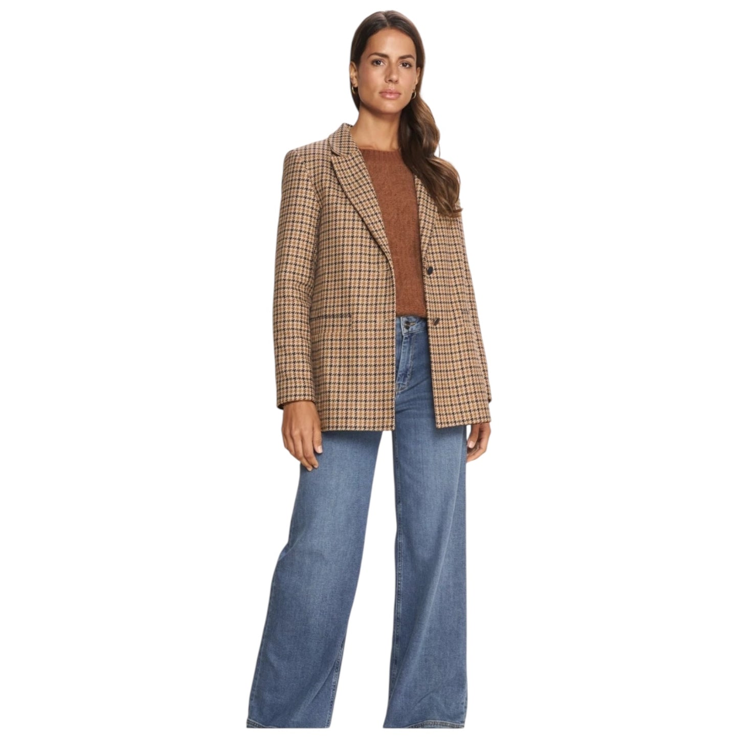 Mos Mosh Camel and Black Big Dipper Brana Grafite Blazer - 10
