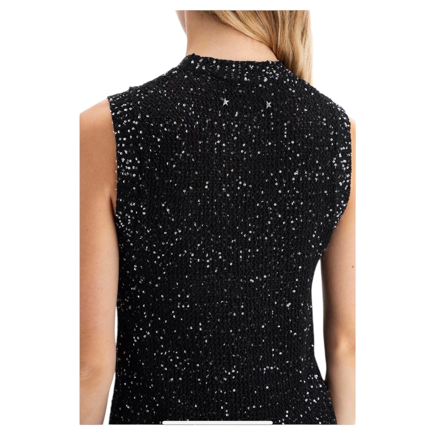 Golden Goose Knitted Vest with Sequins - 10